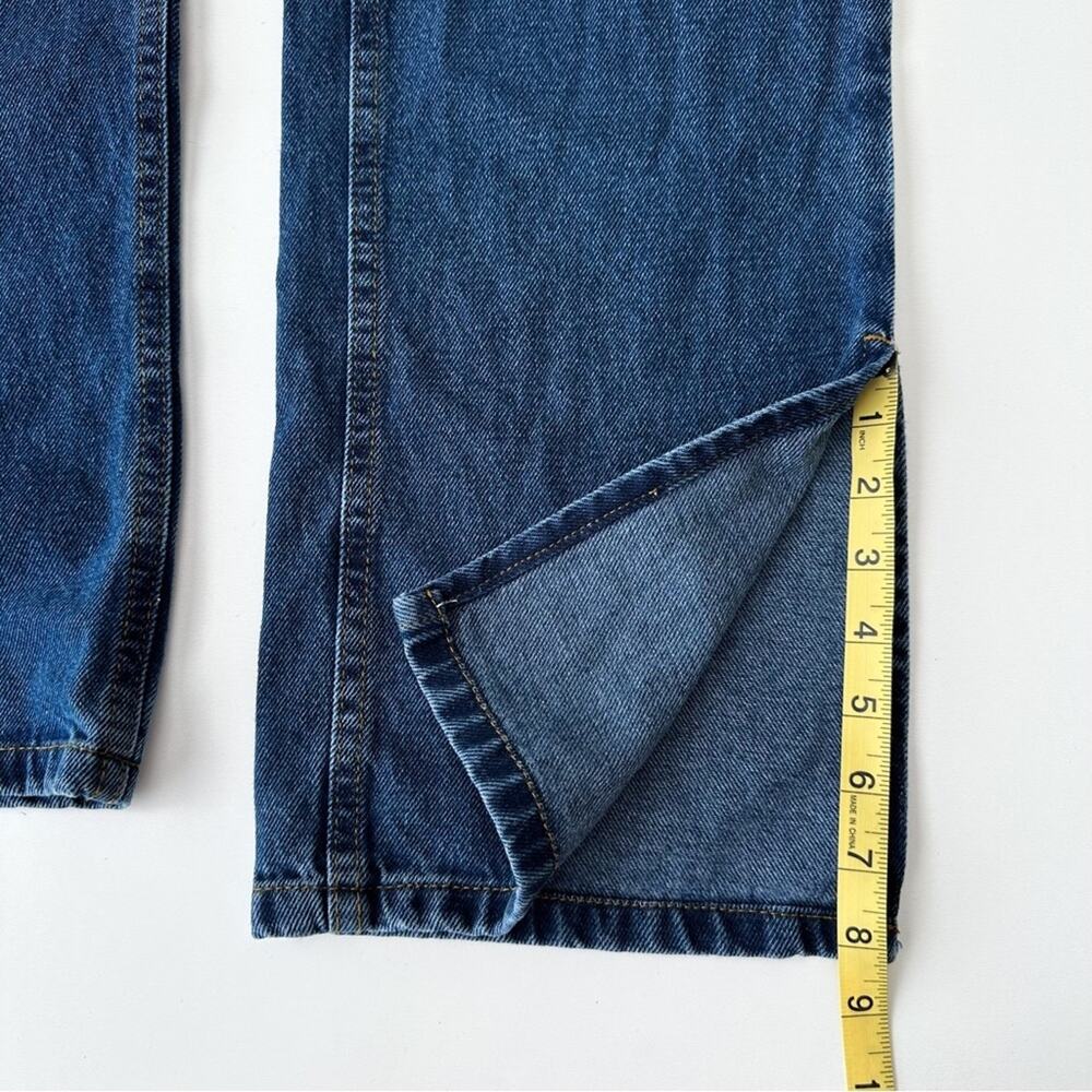 NA-KD Split Hem High Waist Denim Jeans - Picture 12 of 12